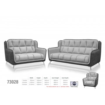 1/2/3 Seater Fabric Sofa Set FSF1108 (Pet Friendly) -Available in 11 Colors
